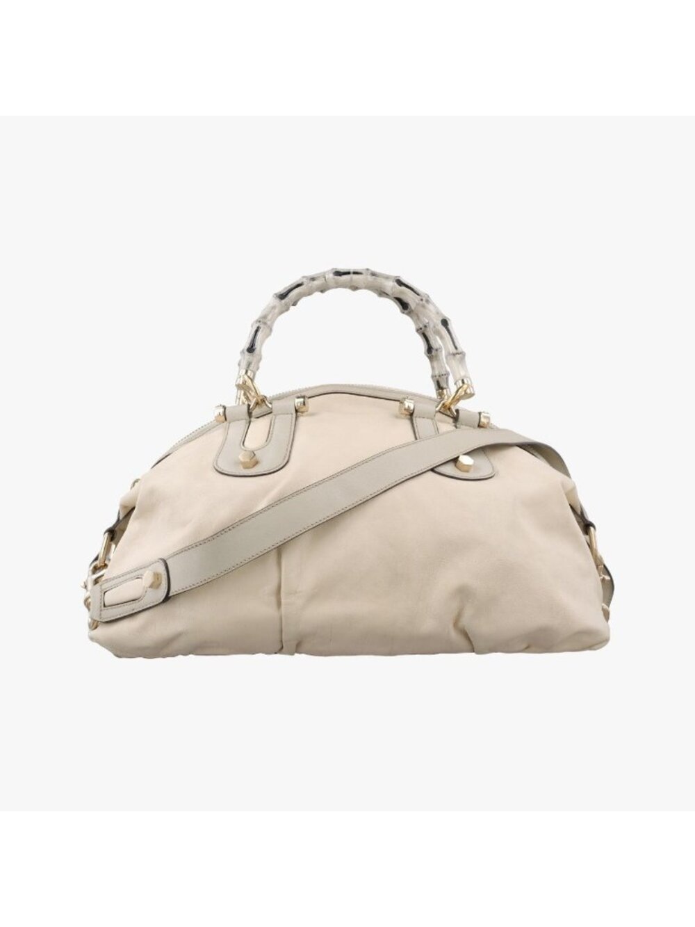 Gucci Bamboo Pop Beige Leather